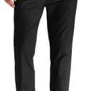 Sailwind Men's Drawstring Linen Pants Casual Summer Beach Loose Trousers (28, A05 Black)