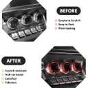 Aluminum Alloy Car Interior Decorations Audio Volume Control Knob for Subaru BRZ Toyota 86 2022 Air Conditioning Knobs Trim Accessories (Air Conditioning Knobs-3Pcs, Red)