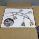 Modern Sputnik Semi Flush Mount Ceiling Light Fixture Black and Gold,5-Lights Mid Century Sputnik Chandelier for Dining Room,Kitchen,Hallway,Laundry Room,Bedroom(Bulbs Not Included)