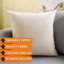 Whaline 4Pcs Halloween Pillow Covers Spooky Skeleton Ghost Pumpkin Throw Pillow Case 18 x 18 Inch Decorative Cushion Cover for Home Office Couch Sofa