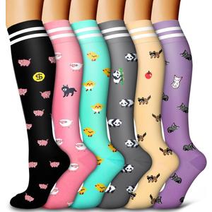 6 Pack Copper Compression Socks for Women and Men Circulation-Best Support for Medical, Running,Nursing,Athletic (Small-Medium) 6 Pack Copper Compression Socks for Women and Men Circulation-Best Support for Medical, Running,Nursing,Athletic (Small-Medium)