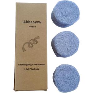 Abbaoww Blue Chiffon Ribbon 1-1/2 Inch x 30 Yards for Wedding Invitations Bridal Bouquets Gift Wrapping DIY Crafts Home Decoration