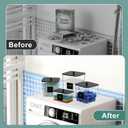 POLRAI 4 Pack Laundry Pod Containers and Dryer Sheet Holder with Bamboo Lids and Labels Laundry Room Organization Containers for Scent Booster Powder Detergent Pods Storage