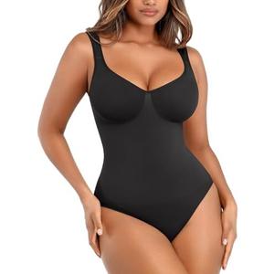Lover-Beauty Body Suits for Women Seamless Shapewear Bodysuit Tummy Control Body Shaper M