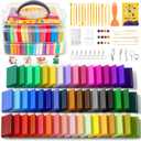 50 Colors Polymer Clay kitModeling Clay with Sculpting Tools for Starter,Oven Bake DIY Model Clay,Non-Toxic, Non-Sticky,Gift for Kids Adults