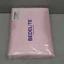 BEDELITE Satin Sheets Queen Size Bed Set, Luxury Soft Pink Silky Sheets for Hair and Skin, Similar to Silk Bed Sheets Set 4 Pieces with 1 Deep Pocket Fitted Sheet, 1 Flat Sheet, and 2 Pillowcases