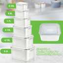 TBMax 12 Pieces Fruit Storage Containers for Fridge Organizers and Storage, 6 Pack Large Produce Saver with Airtight Lid & Colander for Berry Lettuce Salad Vegetable Storage, Refrigerator Organizer