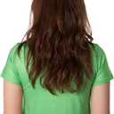 Silly Green Face Crop Top Shirt for Womens  Adult Teen Women Funny Tee Cosplay Halloween Costumes (Green, S)