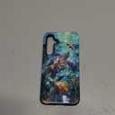 CARLOCA Case for Samsung Galaxy S25 FE,Sea Turtle Stained Glass Mosaic Design- Hybrid Dual Protection Soft TPU + Hard PC, Shockproof Anti-Scratch Cover Men Women Stylish Protective Phone Case