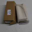 KEYOOG 2PCS Car Seat Covers Cushion, for Car Seat Office Chair, Prevent Seat Dirt, Thin and Breathable, Do Not Affect Seat Ventilation Functions, with Non Slip Bottom, 20.5"x19.3" Beige (J-off-white)