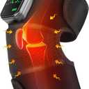 Heated Knee Massager with Vibration 3 Heat Levels 3 Massage Modes Cordless Rechargeable for Shoulder Elbow Comfort