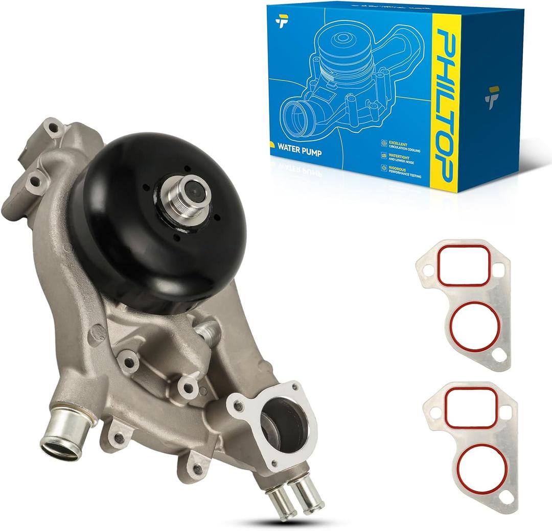 PHILTOP AW6009 Water Pump Automotive compatible for Silverado 1500 2007-2013, for Silverado 2500 HD 2007-2019 6.0L, for Tahoe 2007-2014, for Sierra 1500 2007-2013, for Suburban 1500, OE Replacement