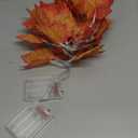 YEGUO 2 Packs Thanksgiving Decorations for Home, Fall Lights Battery Operated, Total 20ft 40 LED Lighted Fall Garland Maple Leaves for Holiday Autumn Harvest Fall Thanksgiving Halloween Decor (Orange)