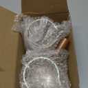 2-Pack Espresso Cups 6OZ, Espresso Accessories, Expresso Shots Cup, Espresso Shot Glass with V-Shaped Mouth, Ribbed Milk Frothing Pitcher, Glass Measuring Cup