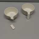 shopwithgreen Bamboo Kids Bowls Set, 4 Reusable Small Bowls for Baby Toddlers, Dinnerware Cereal Snack Soup Rice Bowl with 4 Spoons & Forks, Dishwasher Safe Bamboo Baby Food Bowls, BPA Free, 14.5 OZ