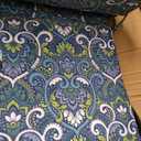 Arden Outdoor Midback Chair Cushion, 4-Pack, 18x36.5, Blue Damask