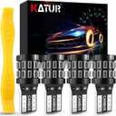 KATUR 194 T10 W5W Light Bulb, Red 12-24V Canbus Error Free 168 Car Dome Map Door Courtesy License Plate Light, Pack of 4