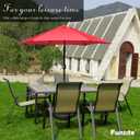 7.5Ft/9Ft Patio Umbrella, UV Protect Pool Umbrella with Heavy Duty Pole,Outdoor Umbrella with Push Botton Tilt & Crank