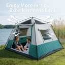 Hewolf Instant Tent for 6 Person Camping, Waterproof Easy Pop Up Tent Sets Up in 60 Seconds for Family Outdoor Hiking & Backpacking with Carry Bag