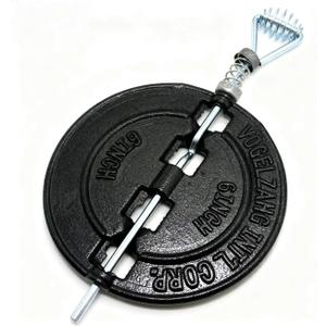 6" Cast Iron Damper, Model BM0051-A - Fits Stove Pipes & Fireplaces, Home Replacement Part, Black