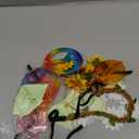 NEBURORA Hippie Costume Accessories Set 60s 70s Daisy Headband Peace Sign Necklaces Hippie Sunglasses for Carnival Party