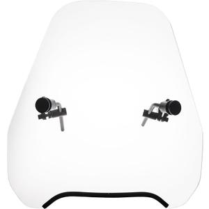 FATECIM 15" Clear Motorcycle Windscreen Windshield Motorbike Wind Deflector Flyscreen Universal for Harley Davidson Honda Kawasaki Suzuki Triumph Yamaha Indian Victory with 7/8" or 1" Handlebars