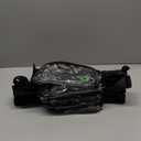 5 anywhere belt bag, clear, black strap