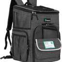 PetAmi Dog Backpack Carrier, Airline Approved Cat Backpacks for Carrying Small Large Cats, Pet Carrier Back Pack, Ventilated Soft Sided for Travel, Hiking, Camping, Max 18 lbs, Charcoal (One Size)