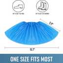 Buself Shoe Covers Disposable Non Slip - Pack of 100 (50 Pairs), Premium Waterproof and Recyclable Shoe Booties Covers for Indoors, Fits Up To 11 US Men and 13 US Women Size