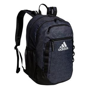 adidas Excel Backpack for Men & Women – Durable Large Athletic Laptop Bag, Jersey Black/Black/White FW21, One Size