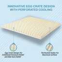 Green Natural Organic Egg Crate Latex Mattress Topper King Size - Soft Plush Pillow Top - GOLS Certified Organic Convoluted Latex Foam - Pressure Point Back Pain Relief Sleeps Cool Breathable Bed Pad, King / 1.4 inch Egg Crate / Soft