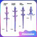 9PCS 3D Printed Dragon 3D Printed Animals Include 3D Printed Snake, Dinosaur, Octopus, Sharks, Turtle, Cobra and 3 Style Dragons, 3D Printed Toys Stuff for Home, Office, Decor Christmas Birthday Gift