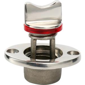 Amarine Made Oval Garboard Drain Plug Stainless Steel Boat Fits 1'' Hole, Thread for 3/4'' (1) Marine Bilge Plug Kit