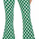 Bell Bottom Jeans for Women High Waisted Stretch Plaid Flare Jeans Denim Bootcut Pants (12)