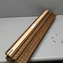 LazBlinds Cordless Bamboo Roman Shades, Privacy Blinds for Interior Windows, Room Darkening Roll Up Bamboo Blinds for Home & Patio, 28.5" W x 64" H, Highfield Teak