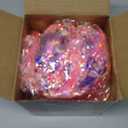 Kingdder 16.4 ft Christmas Tinsel Garland Lighted Metallic Twist Tree Decoration Prelit Battery Operated 50 LED Hanging Garland for Xmas New Year Home Outdoor Decor(Multicolor, Pink)