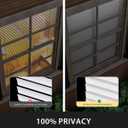 UNISHADES No Drill Blinds for Windows 1" Vinyl L-Shaped Slats Cordless Mini Blinds for Home, for Window Size 30.5" W 48" H White