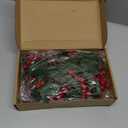 WILLBOND 24 Pieces Artificial Christmas Berry Picking Berry Branches Holly Leaves Picking Fake Berries Christmas Crafts Party Holiday Decoration (Natural Color)