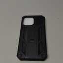 FNTCASE for iPhone 13 Pro Max Case: [Built-in Screen Protector & Kickstand] [Military Grade Drop Protection] Heavy Duty Full Protective Matte Textured Shockproof TPU Rugged Phone Cover - Black