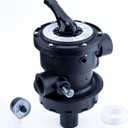 SP0714T Top-Mount Multiport Valve Compatible with Hayward Vari-Flo XL, VL and Pro Series Sand Filter, 1-1/2 Inch Plumbing, 7 Position Control, Black