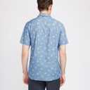 Tipsy Elves Button Down Shirts for Men - Valentines Day, Mardi Gras and St Patricks Day Mens Button Ups (Blue, L)