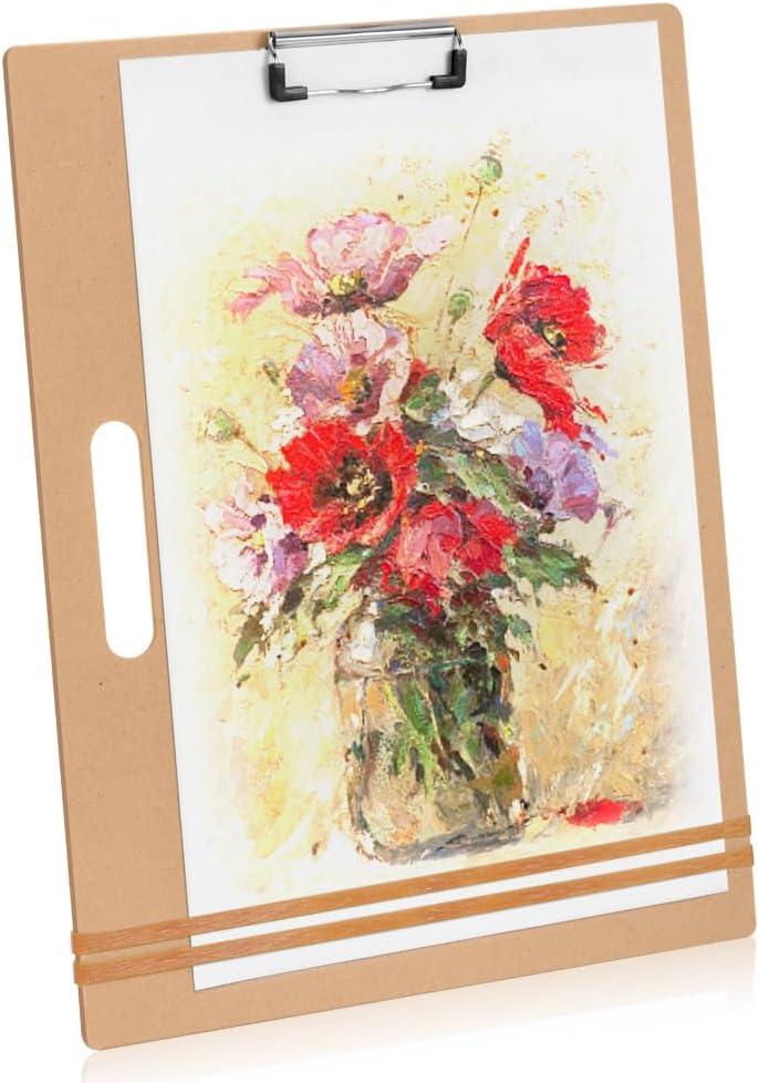 13" x 17" Artist Sketch Board with Handle - Portable Clipboard for Painting and Drawing, Art Supplies for Adults by TX Liteart