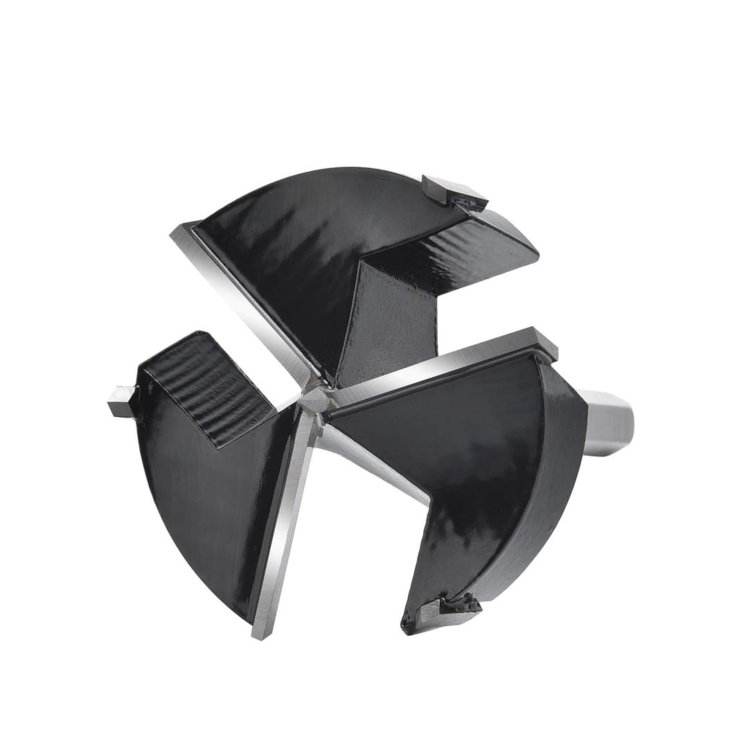 Mollom (63.5mm|2-1/2") Triple Flute Forstner Drill Bit for Woodworking with 3-Cutter YG8 Carbide Tipped of 2.0mm,Hinge Cutter Tool Kits for Hard Soft Wood, Plastic, Plywood