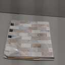 Art3d 10-Sheet Heavy-Duty Peel and Stick Backsplash, Waterproof Wall Tiles Stick on Kitchen Backsplash Living Space, Beige & White (12 x 12 Inch)