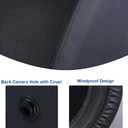 Amooca Spare Tire Wheel Cover with Backup Camera Hole Compatible with Ford Bronco2021-2025 Spare tire Exterior Accessories Black 32" for Big Bend, Black Diamond & Outer Banks