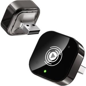 Wireless CarPlay Adapter for Apple iPhone & Android, 2-in-1 Adapter Convert Wired to Wireless Dongle