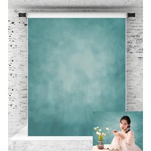 Kate Dark Cyan Photography Backdrops Abstract Photo Backdrop Poratrait Background for Photoshoot, 5x7ft (blue green)