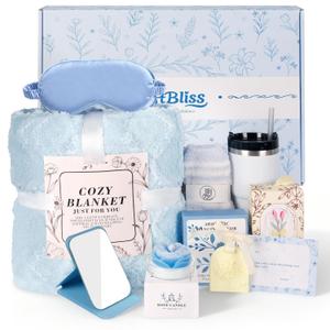 Spa Gift Baskets For Women, Self Care Gift Basket, Comfort Baskets For Mother, Get Better Soon Care Package , Birthday Gifts For Girls, Hug In A Box Sympathy, Stress Relief Gifts For Men