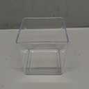 Tioncy 4'' x 4'' 12 Pcs Cube Clear Flower Vase Acrylic Flower Vase Square Acrylic Container Cube Decorative Centerpiece for Plant Wedding Home Office Floral Decor