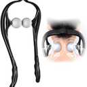 Dipua Neck Massager for Pain Relief Deep Tissue Self Trigger Point Shiatsu Shoulder & Back Massager for Neck, Shoulders, Legs, Home/Office Use